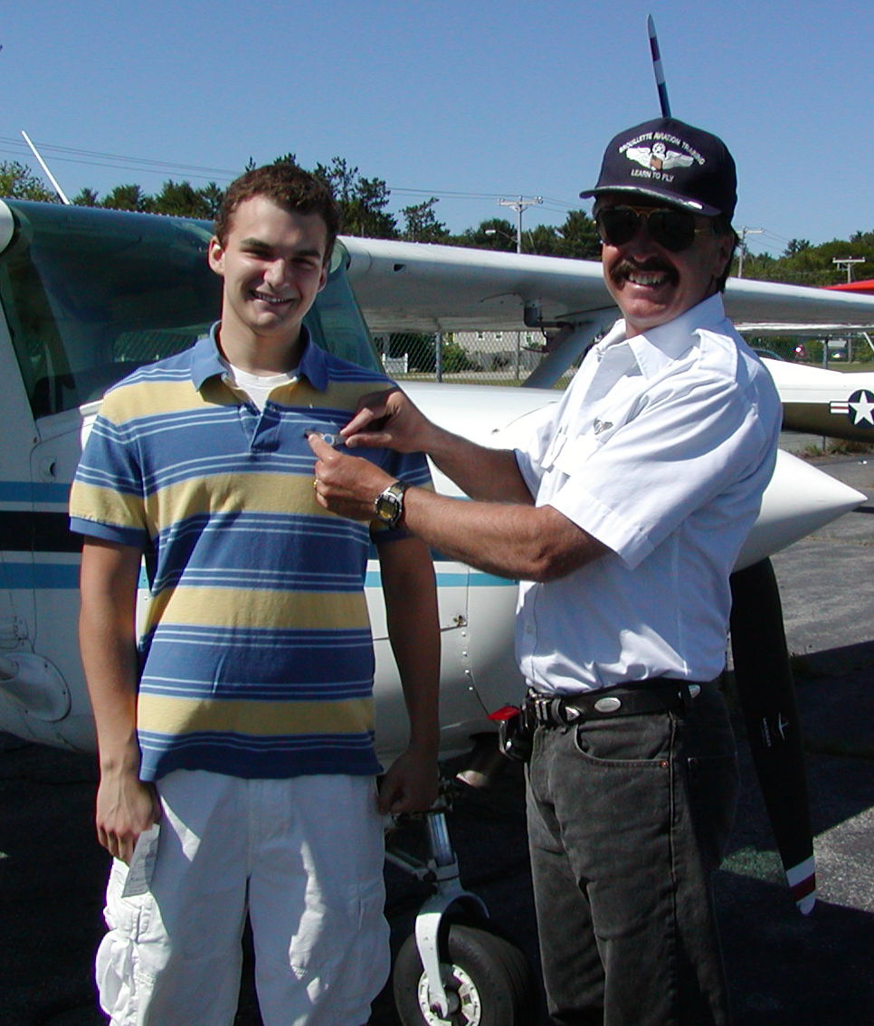 Greg Private Pilot Wings Pinning